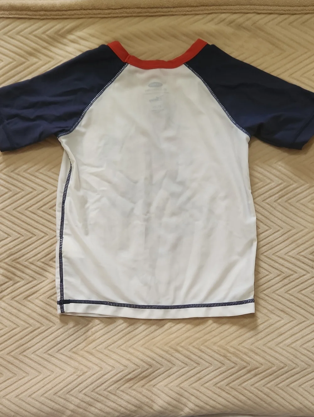Old Navy Kids Rashguard in White, Navy & Red with Disney Characters - Size 2T